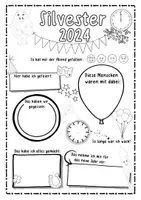 Vorschau - Arbeitsblätter - Portfolio / Ich-Buch Silvester 2024 - Seite 2