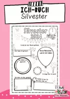 Vorschau - Arbeitsblätter - Portfolio / Ich-Buch Silvester 2024 - Deckblatt