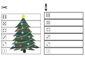 Vorschau - Mal- und Bastelvorlagen - Materialpaket Weihnachten - ZR 5 (Addition, Mengen, Malen nach Zahlen, Streifenpuzzle Würfelbilder) - Seite 3