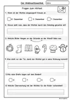 Vorschau - Arbeitsblätter - Hörverstehen Zuhören und Malen Hörübung Weihnachten Grundschule, DaZ, DaF, - Seite 2