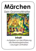 Vorschau - Arbeitsblätter - Grammatikhelfer_Wörtliche Rede_AB1 Redebegleitsatz identifizieren - Deckblatt