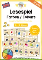 Vorschau - Arbeitsblätter - Farben / Colours: Lesespiel (I have, who has) auf Englisch - Deckblatt