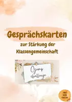 Vorschau - Spiele - group challenge, Klassengemeinschaft stärken, Kennenlernen, Gesprächsimpulse (deutsche Version), teambuilding - Deckblatt