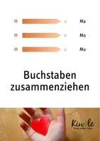 Vorschau - Arbeitsblätter - Buchstaben zusammenziehen – Wir lesen erste Silben - Deckblatt