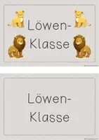 Vorschau - Poster - Klassenschild für deine Löwen-Klasse - Seite 2