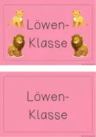 Vorschau - Poster - Klassenschild für deine Löwen-Klasse - Seite 3