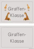 Vorschau - Poster - Klassenschild für deine Giraffen-Klasse - Seite 2