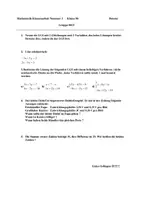 Vorschau - Test - Klassenarbeit zu linearen Gleichungssystemen (Version A und B) - Deckblatt