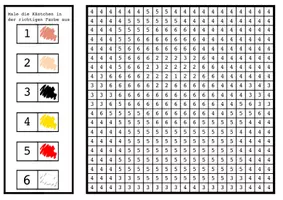 Vorschau - Mal- und Bastelvorlagen - Pixelkunst Weihnachten - Seite 1