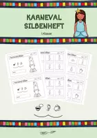 Vorschau - Arbeitsblätter - Karneval/Fasching Silbenheft (1. Klasse) - Deckblatt