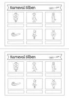 Vorschau - Arbeitsblätter - Karneval/Fasching Silbenheft (1. Klasse) - Seite 3
