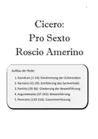 Vorschau - Unterrichtsreihen - Cicero - Pro Sexto Roscio Amerino - Deckblatt