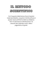 anteprima - Materiale di supporto/inclusione - Scienze - Metodo scientifico - formato A4 - Pagina 1