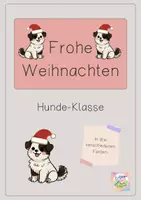 Vorschau - Bildkarten - Weihnachten in deiner Hunde-Klasse - Deckblatt