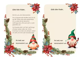 Vorschau - Arbeitsblätter - Wichtelbriefe zum ausfüllen - Deckblatt
