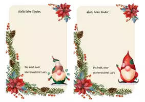 Vorschau - Arbeitsblätter - Wichtelbriefe zum ausfüllen - Seite 2