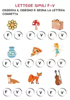 anteprima - Esercizi - Esercizi per Imparare le Lettere (B-P-D-T-F-V-M-N-L-R-S-Z) - Pagina 2