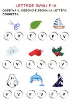 anteprima - Esercizi - Esercizi per Imparare le Lettere (B-P-D-T-F-V-M-N-L-R-S-Z) - Pagina 3