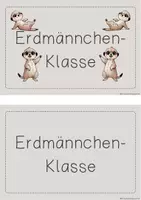 Vorschau - Poster - Klassenschild für deine Erdmännchen-Klasse - Seite 2