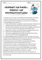Vorschau - Fördermaterial/Inklusion - Text der Woche: Postbote - Seite 1
