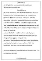 Vorschau - Stationenlernen - Kopfrechnen im ZR 10 und 20 - Zehnerfelder - Seite 1