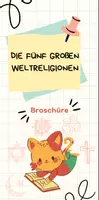 Vorschau - Arbeitsblätter - Broschüre: Die fünf Weltreligionen - Deckblatt