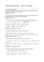 Vorschau - Test - Klassenarbeit zur Wurzelrechnung (Aufgaben und Lösungen) - Seite 1