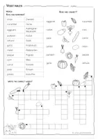 Vorschau - Arbeitsblätter - VEGETABLES - Worksheet - Picture Cards - Seite 2