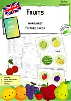 Vorschau - Arbeitsblätter - FRUITS - Worksheet and Picture Cards - Deckblatt
