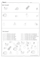 Vorschau - Arbeitsblätter - FRUITS - Worksheet and Picture Cards - Seite 3