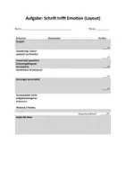 Vorschau - Arbeitsblätter - Feelings out! Gefühle durchs Layout verstärken (Kunst, praktische Aufgabe) - Seite 3