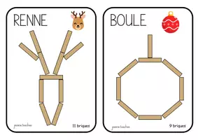 Aperçu - Jeux - Modèles briques NOEL - Page de couverture