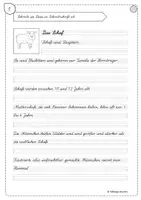 Vorschau - Arbeitsblätter - Das Schaf -Abschreibkartei zum Üben der Schreibschrift (LA) - Seite 2