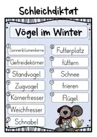 Vorschau - Aufgabenkarten - Schleichdiktat Vögel im Winter - Seite 2