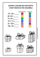 anteprima - Esercizi - Giochi di Natale con addizioni entro il 20 - Pagina di copertina