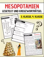 Vorschau - Arbeitsblätter - Mesopotamien: Leseverständnis und Kreuzworträtsel mit Lösungen - Deckblatt