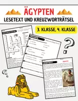 Vorschau - Spiele - Ägypten: Leseverständnis und Kreuzworträtsel mit Lösungen - Deckblatt