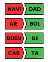 Vista previa - Tarjetas / Manipulativos - Palabras Navideñas - página 1