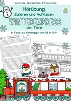 Vorschau - Arbeitsblätter - Hörübung Winterexpress der Tiere, Hörverstehen Deutsch Grundschule Winter, Weihnachten - Deckblatt