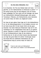 Vorschau - Spiele - Zuhören und Malen. Die Tiere feiern Weihnachten. Hörverstehen, Hörtext - Seite 2