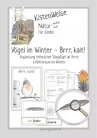 Vorschau - Unterrichtsreihen - "Brr kalt" - Vögel im Winter, Anpassung an den Lebensraum - Deckblatt