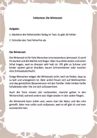 Vorschau - Arbeitsblätter - Arbeitsblatt: Fehlertexte Rechtschreibung (Winterzeit) - Seite 1
