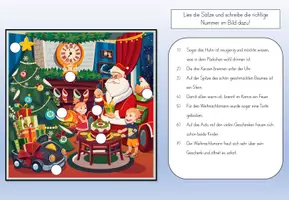 Vorschau - Arbeitsblätter - Lesen und zuordnen Wimmelbild: Winter und Weihnachten differenziert - Seite 1