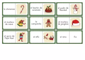 Vista previa - Juegos / Gamificación - Navidad - juego de dominó para primaria y clases de ELE - página 2