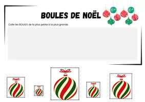 Aperçu - Apprentissages en autonomie - Plus petit au plus grand NOËL - Page 3