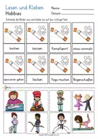 Vorschau - Arbeitsblätter - Lesen und Kleben Materialpaket Deutsch / DAZ - Seite 3