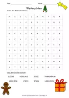 Vorschau - Arbeitsblätter - Weihnachts-Wortsuchsel 🎄 - Deckblatt