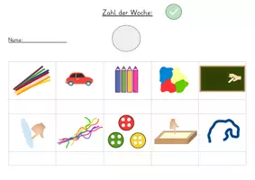 Vorschau - Stationenlernen - Buchstaben- und Zahlenweg Materialpaket - Seite 1