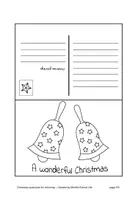 Vorschau - Arbeitsblätter - Merry Christmas: Postcards for colouring (Englisch) - Seite 3
