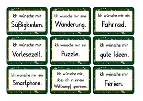 Vorschau - Fördermaterial/Inklusion - Wünsche reflektieren - Lese-Zuordnungs-Karten - Seite 3